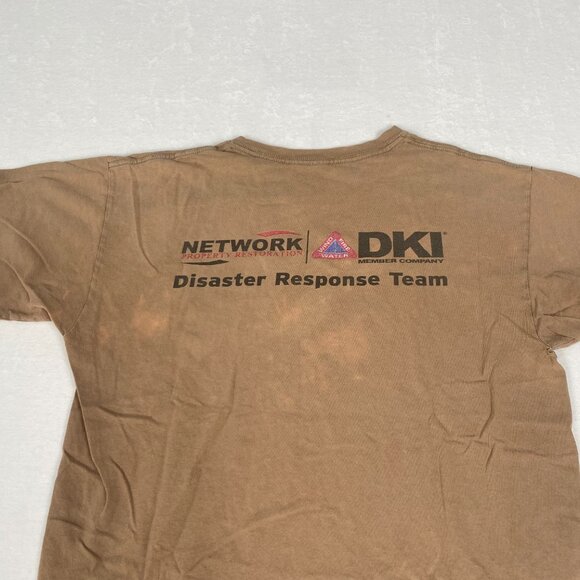 DKI Disaster Emergency Response Team Brown Distressed Bleached Discolored Tee - Picture 8 of 9